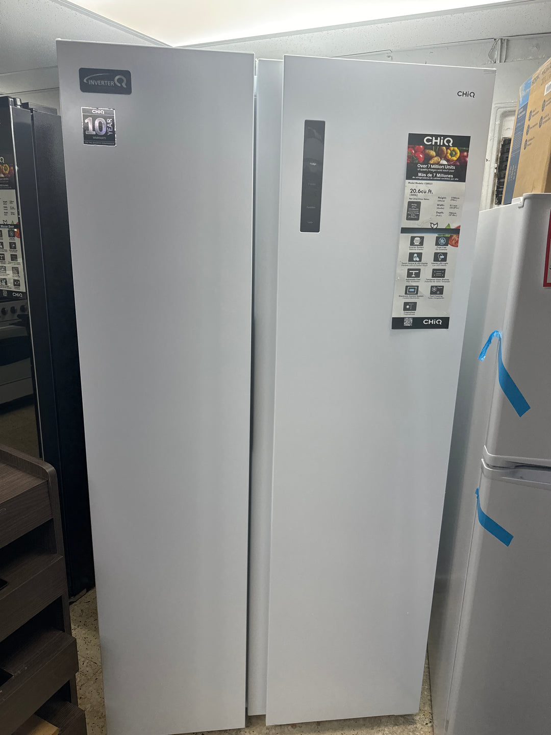Nevera Chiq 20.6cf blanca Side by Side CQRS21Y11RG8W