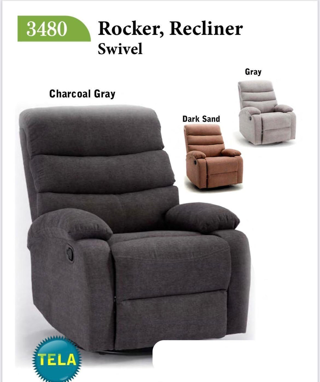 Butaca reclinable 3480/ mecedora