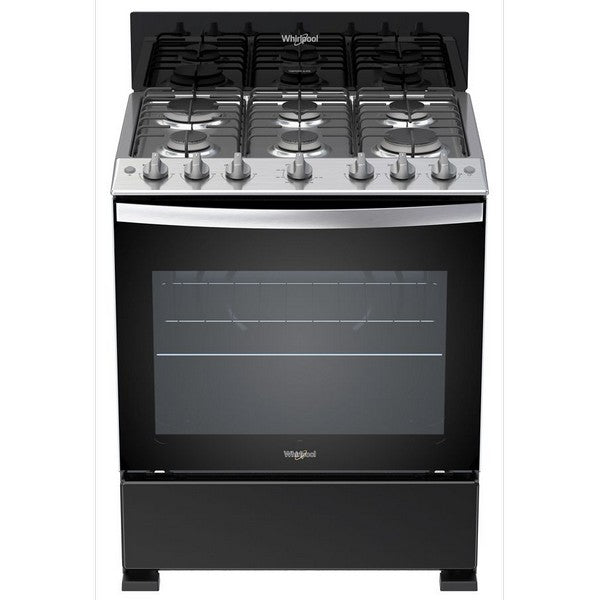 Estufa Whirlpool Negra LWFR3100B 30" Gas