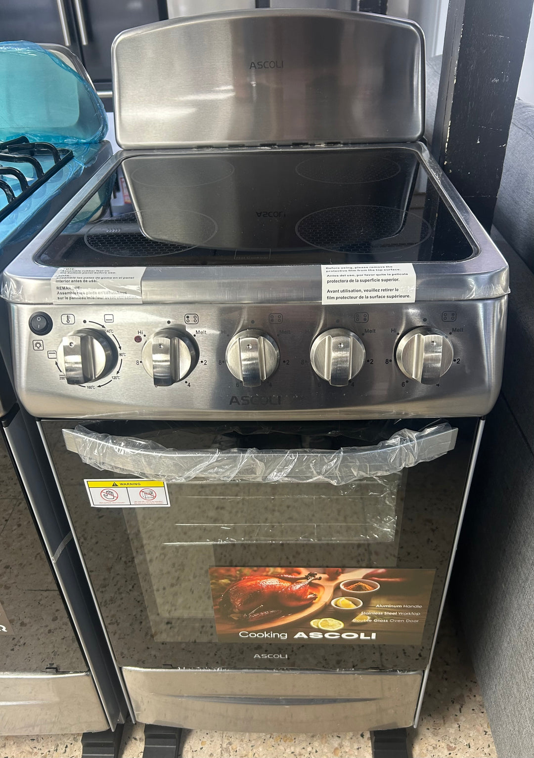 Estufa Ascoli electrica 20" Steel AKV20CBS