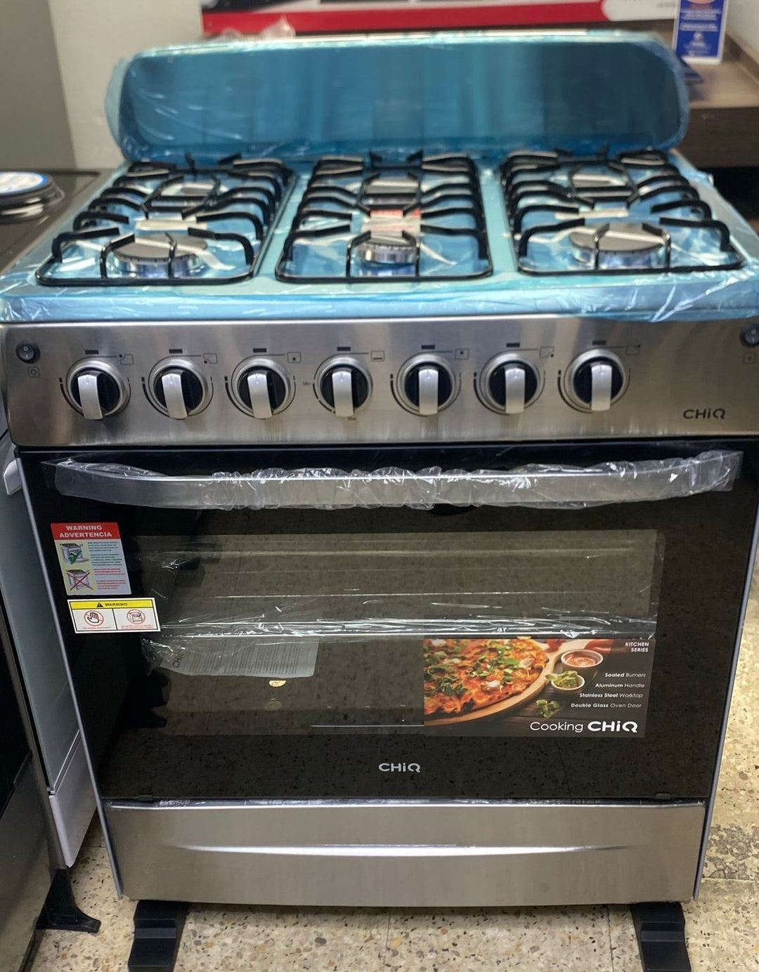 Estufa Chiq 30" Gas Steel CQKG30SBAX1EA1S