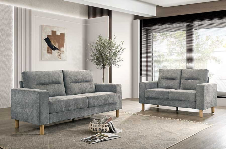 Juego de sala 6295 gris (2pcs)
