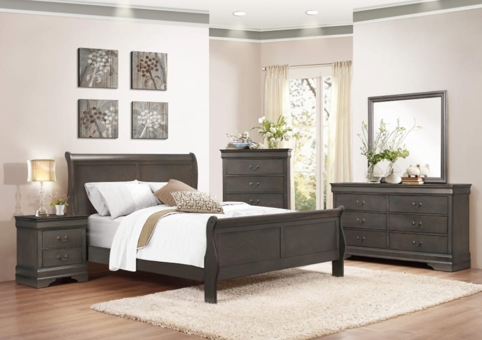Juego de cuarto 2147 Gris Louis Philips
