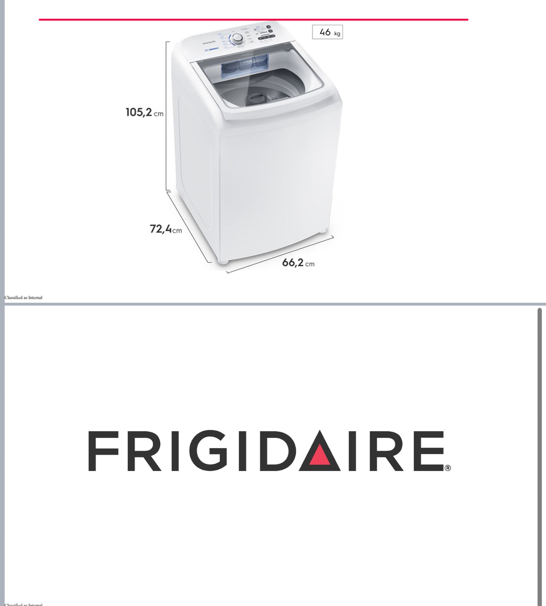 Lavadora Frigidaire 3.0 C/F FWAB17M4EBGXW