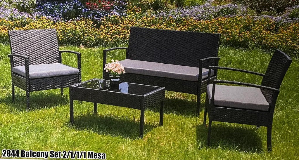 Juego de patio 2844 gris (4pcs)