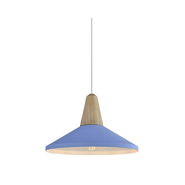 Barcelona Aluminum & Wood Pendant Lamp