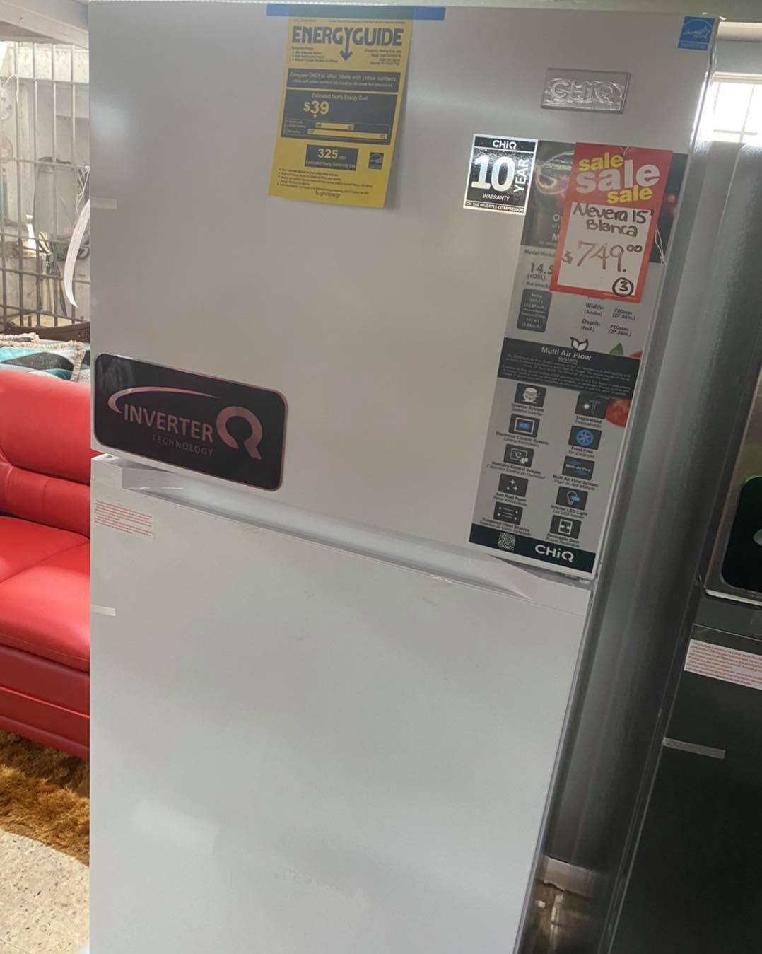 Nevera Chiq 15 P/C Blanca CQRT15Y1GD1W